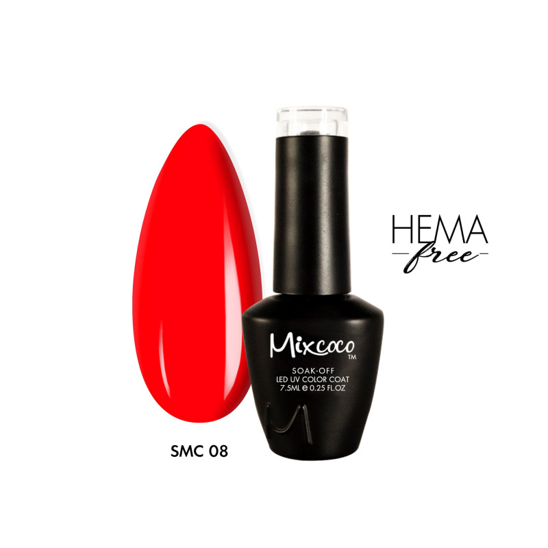 SMC 008 Ημιμόνιμο Βερνίκι 7.5ml Κόκκινο της Φωτιάς - SKU 100008-75