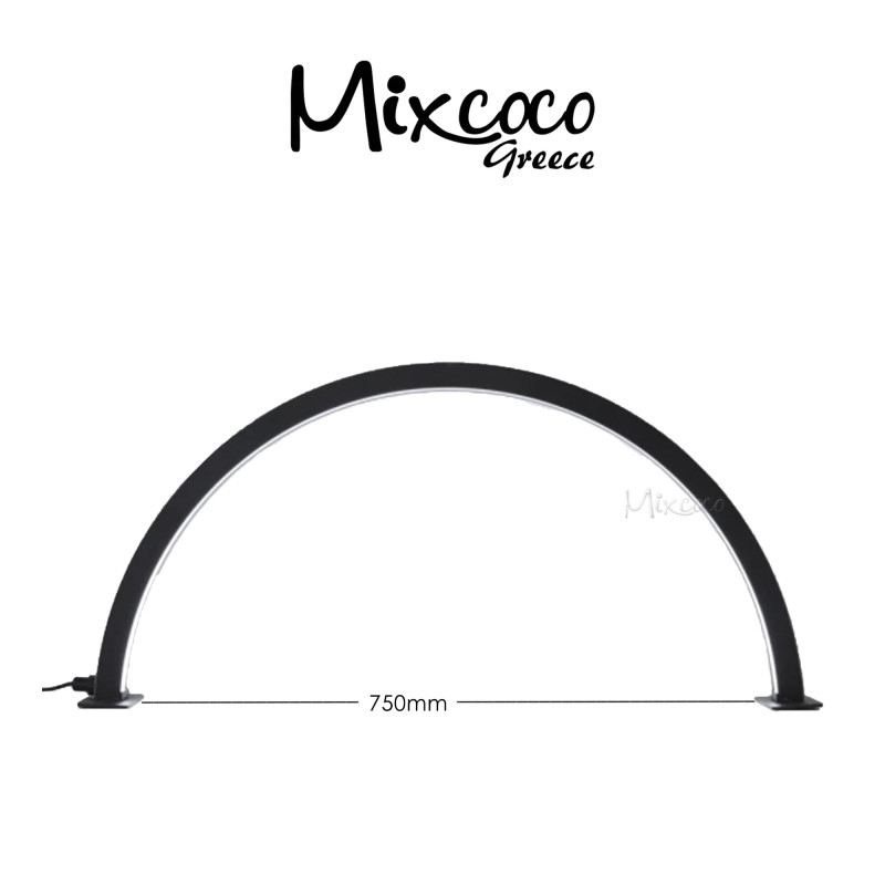 ΕΠΙΤΡΑΠΕΖΙΟ ΦΩΤΙΣΤΙΚΟ LED HALF MOON 750mm ΜΑΥΡΟ - SKU 200099-7