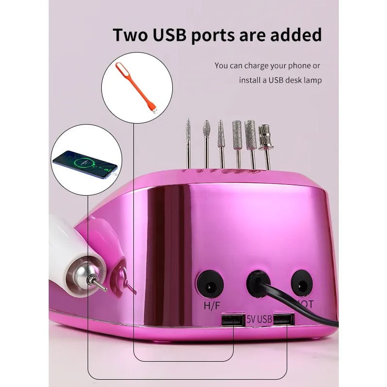 ΕΠΑΓΓΕΛΜΑΤΙΚΟΣ ΤΡΟΧΟΣ ΜΑΝΙΚΙΟΥΡ-ΠΕΝΤΙΚΙΟΥΡ SML M16 45.000 ΣΤΡΟΦΩΝ 68W ΡΟΖ-ΧΡΥΣΟ - SKU 201046-1