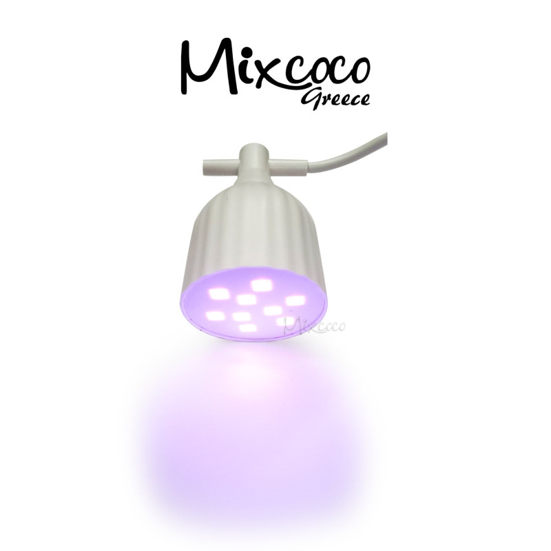 Επαναφορτιζόμενη Mini Led& Uv Λάμπα 24W Λευκή - SKU 200090