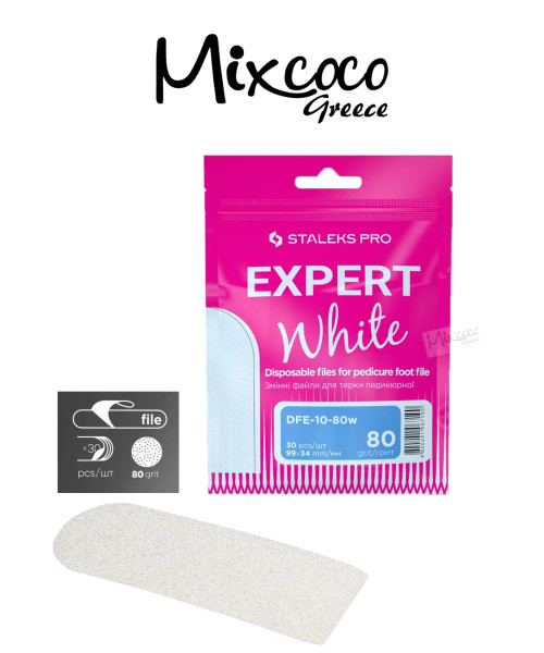 Staleks Ανταλλακτικά Αυτοκόλλητα για Ράσπα DFE-10-80 grit- Mixcoco