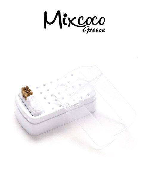 Θήκη για φρέζες 30 θέσεων Λευκή- Mixcoco