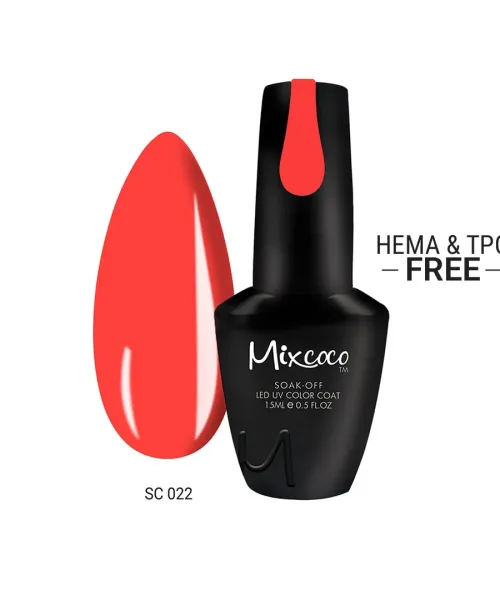 SC-022 Ημιμόνιμο Βερνίκι Mixcoco 15ml (Watermelon Pink) - SKU 102022