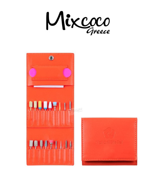 Δερμάτινη Θήκη για Φρέζες Πορτοκαλί- Mixcoco