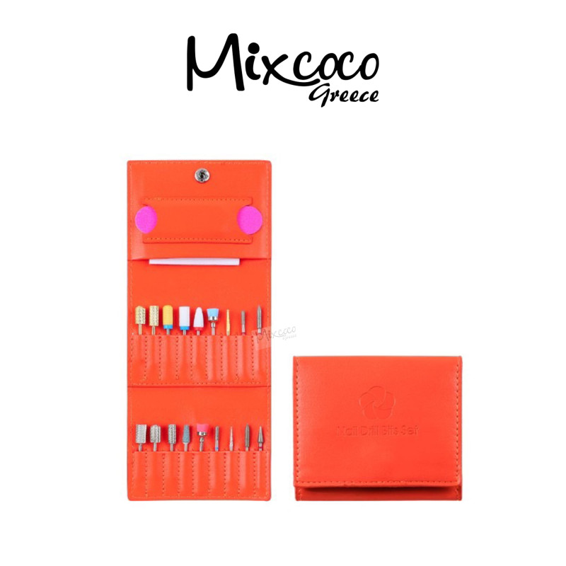 Δερμάτινη Θήκη για Φρέζες Πορτοκαλί- Mixcoco