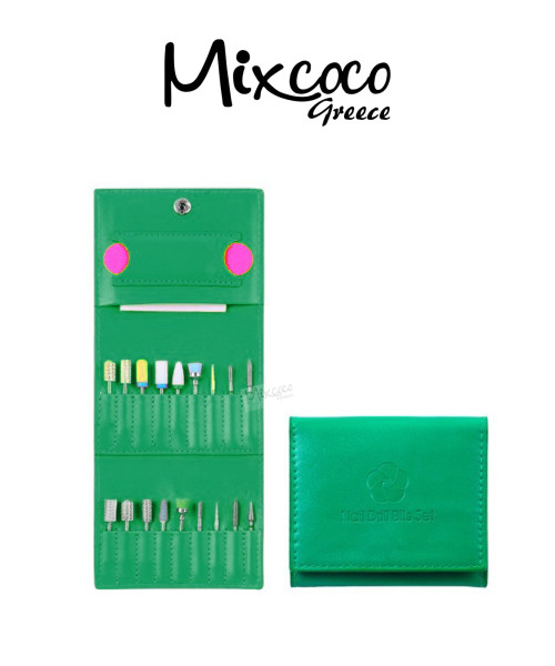 Δερμάτινη Θήκη για Φρέζες Πράσινη- Mixcoco