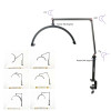 Smart Moonlight Half Moon Lamp Black - SKU 200099-11