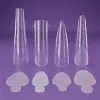 DUAL FORMS TIPS AND SILICONE FRENCH GUIDES 4 DIFFERENT SHAPES 192PCS - SKU 170001-11