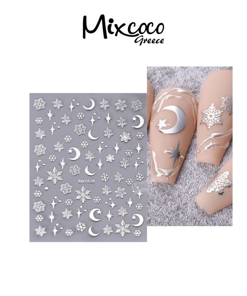 ΔΙΑΚΟΣΜΗΤΙΚΑ ΑΥΤΟΚΟΛΛΗΤΑ ΝΥΧΙΩΝ X-MAS COLLECTION 16- Mixcoco