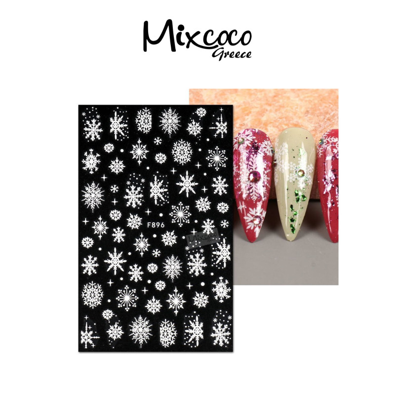 ΔΙΑΚΟΣΜΗΤΙΚΑ ΑΥΤΟΚΟΛΛΗΤΑ ΝΥΧΙΩΝ X-MAS COLLECTION 03- Mixcoco