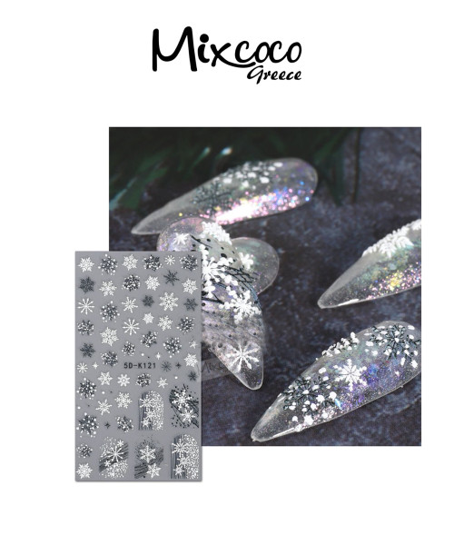 ΔΙΑΚΟΣΜΗΤΙΚΑ ΑΥΤΟΚΟΛΛΗΤΑ ΝΥΧΙΩΝ X-MAS COLLECTION 06- Mixcoco