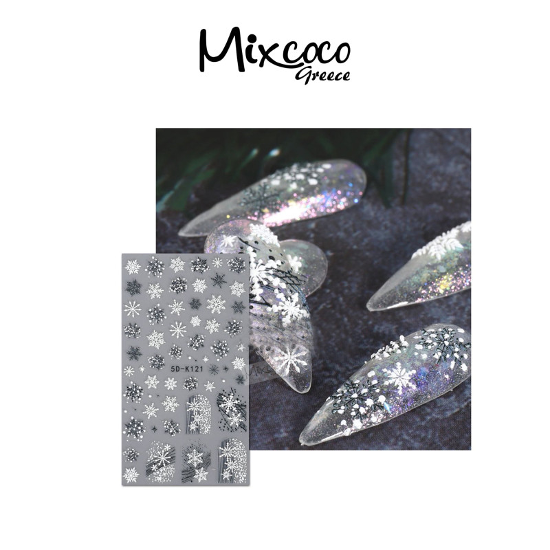 ΔΙΑΚΟΣΜΗΤΙΚΑ ΑΥΤΟΚΟΛΛΗΤΑ ΝΥΧΙΩΝ X-MAS COLLECTION 06- Mixcoco