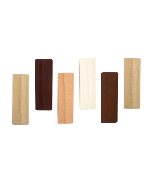 Κορδέλα μαλλιών natural colors 7 cm