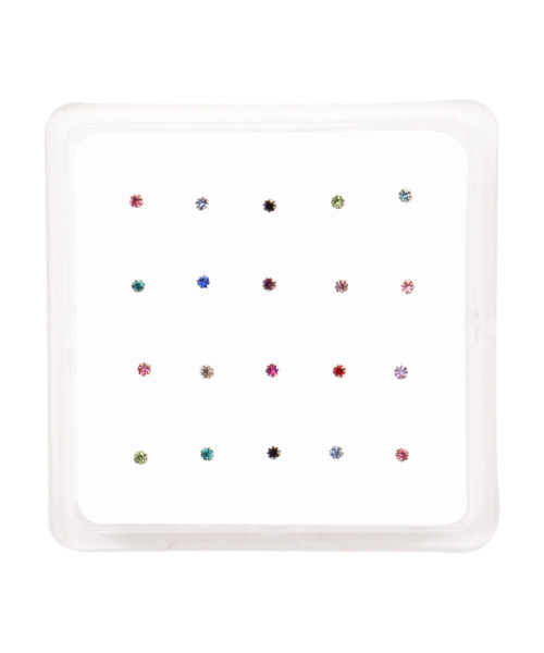 Σκουλαρίκι μύτης Silver 925 multiclip χρώμα 1.5 mm