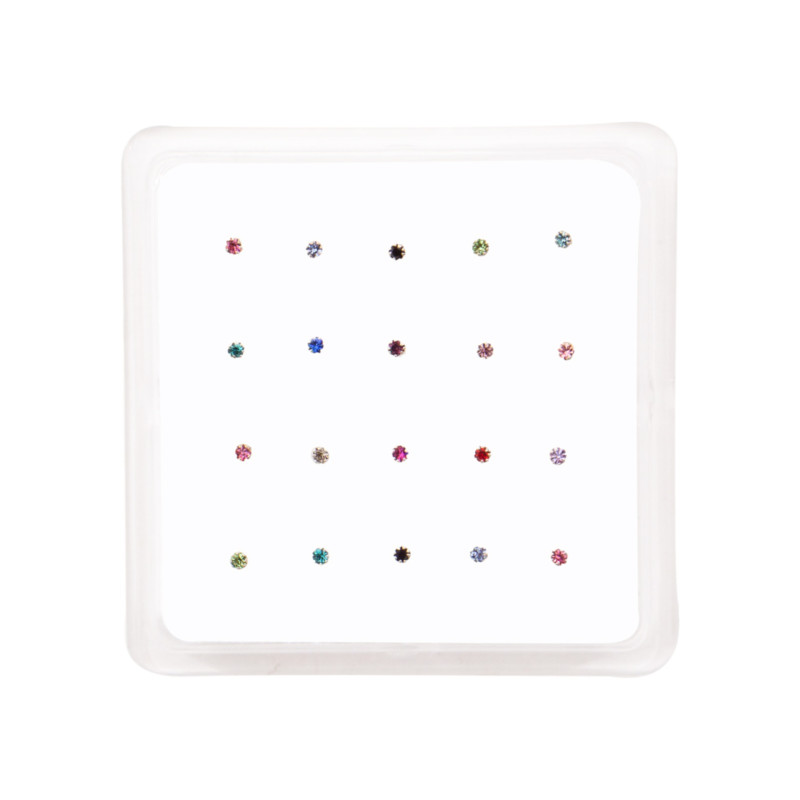 Σκουλαρίκι μύτης Silver 925 multiclip χρώμα 1.5 mm