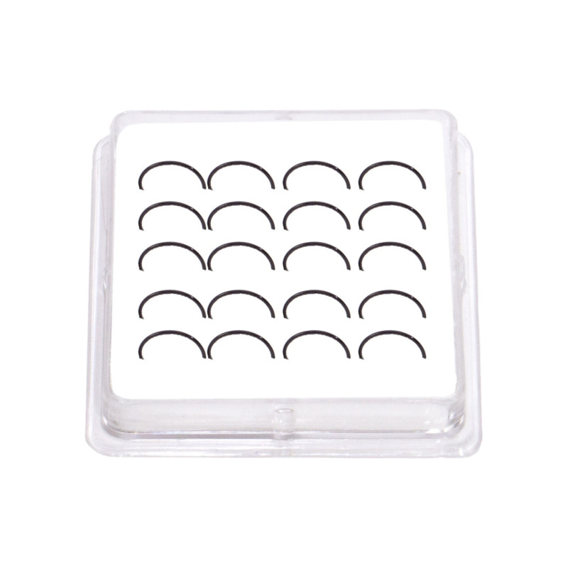 Σκουλαρίκι Κρίκος Μύτης Ασήμι 925 μαύρος