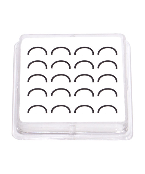 Σκουλαρίκι Κρίκος Μύτης Ασήμι 925 μαύρος