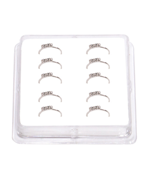 Σκουλαρίκι Κρίκος Μύτης Ασήμι 925