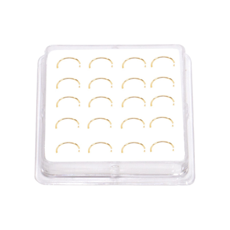 Σκουλαρίκι Κρίκος Μύτης Ασήμι 925 χρυσό