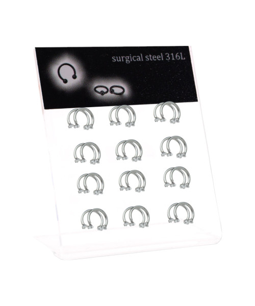 Σκουλαρίκι πέταλο Stainless Steel Zircon