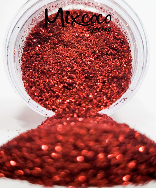 SHINING SUGAR GLITTER SPARKLY RED- Mixcoco