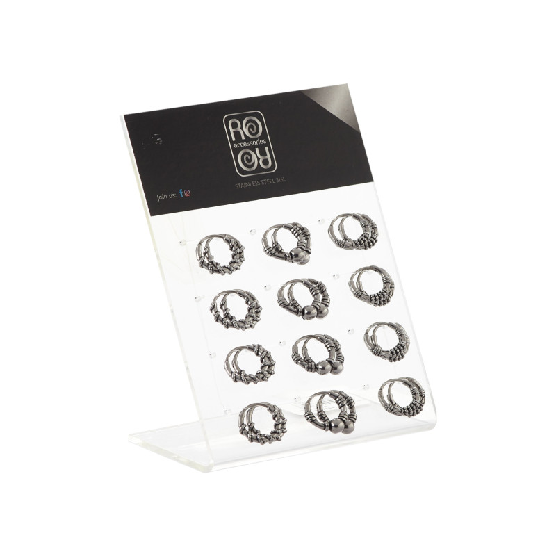 Σκουλαρίκια αυτιού κρίκοι Stainless steel