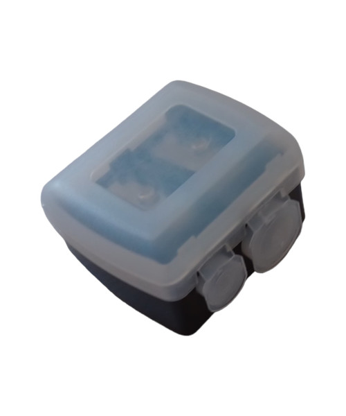 Ξύστρα καλλυντικών διπλή με καπάκι