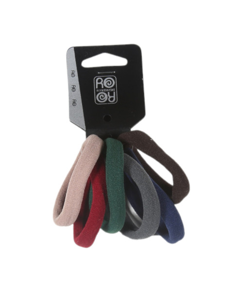 Λάστιχο μαλλιών 3 cm σετ 6 τμχ