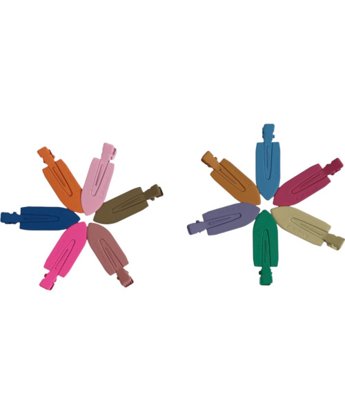 Κλιπ μαλλιών χρώματα 5 cm, σετ 2 τμχ