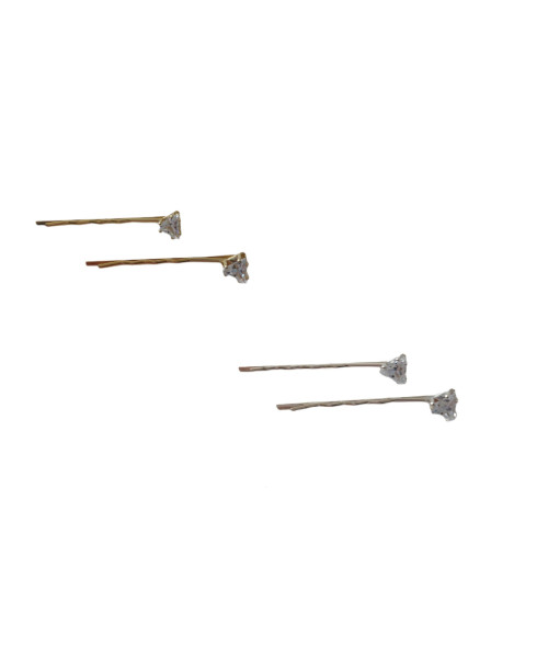 Τσιμπιδάκι μαλλιών με στρας σετ 2 τεμ