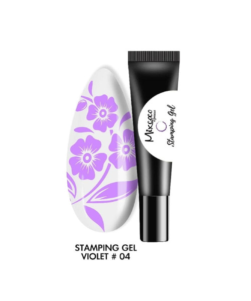 STAMPING GEL 8GR 04 VIOLET- Mixcoco