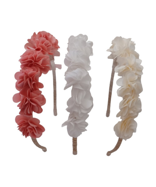 Στέκα μαλλιών παρανυφιάτικη με λουλουδάκια