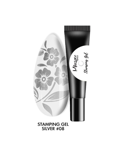 STAMPING GEL 8GR 08 SILVER- Mixcoco