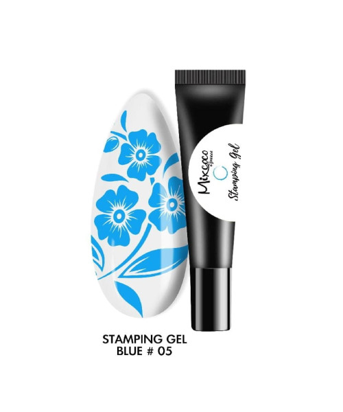STAMPING GEL 8GR 05 BLUE- Mixcoco