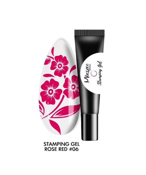 STAMPING GEL 8GR 06 ROSE RED- Mixcoco