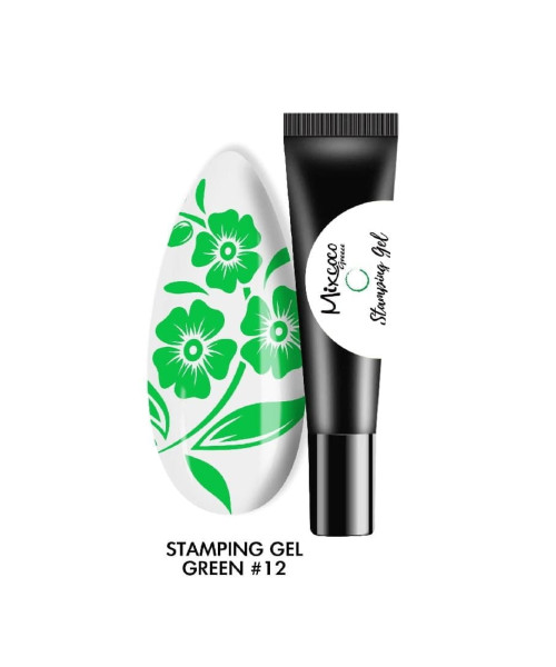 STAMPING GEL 8GR 12 GREEN- Mixcoco