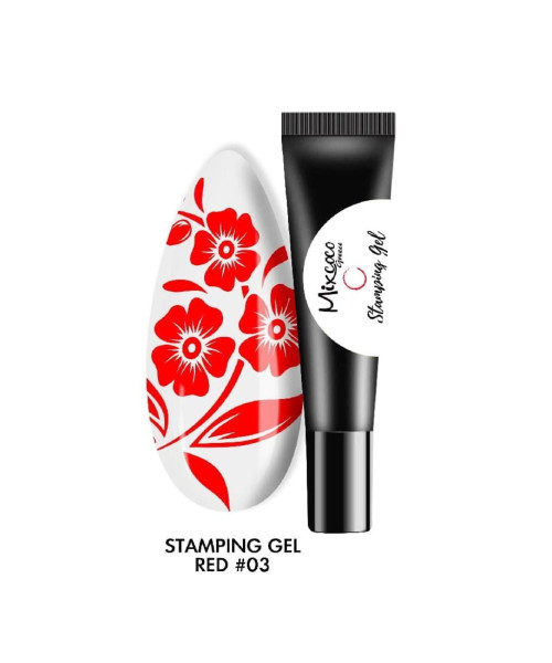STAMPING GEL 8GR 03 RED- Mixcoco