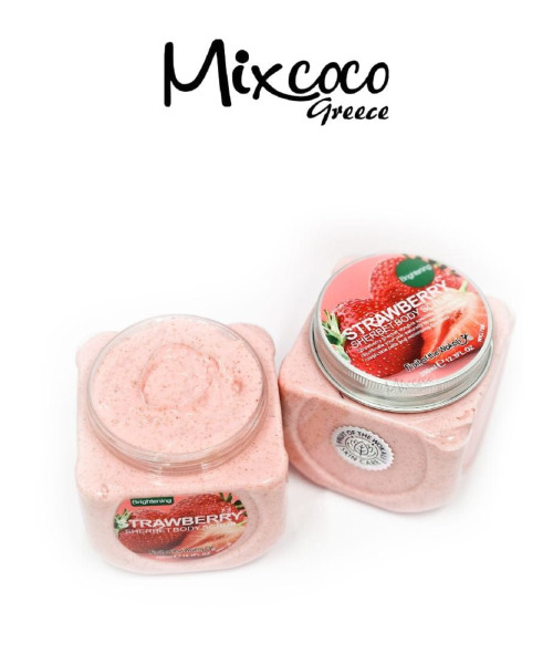 SCRUB ΣΩΜΑΤΟΣ ΜΕ ΕΚΧΥΛΙΣΜΑ ΦΡΑΟΥΛΑΣ - STRAWBERRY 350ML - SKU 220008-1