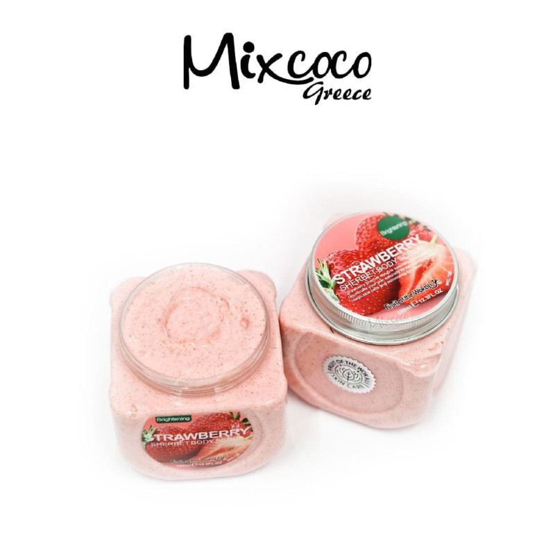 SCRUB ΣΩΜΑΤΟΣ ΜΕ ΕΚΧΥΛΙΣΜΑ ΦΡΑΟΥΛΑΣ - STRAWBERRY 350ML - SKU 220008-1