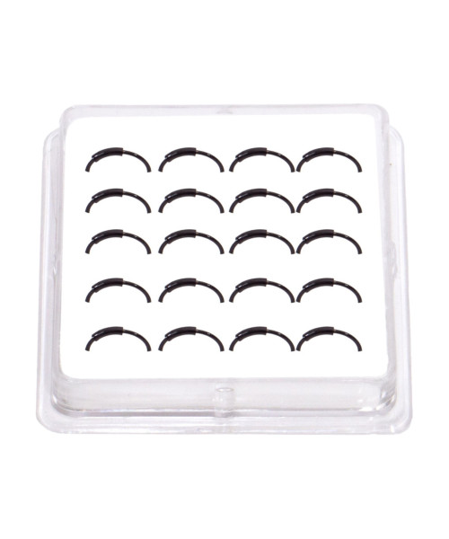 Σκουλαρίκι Κρίκος Μύτης Ασήμι 925 μαύρος