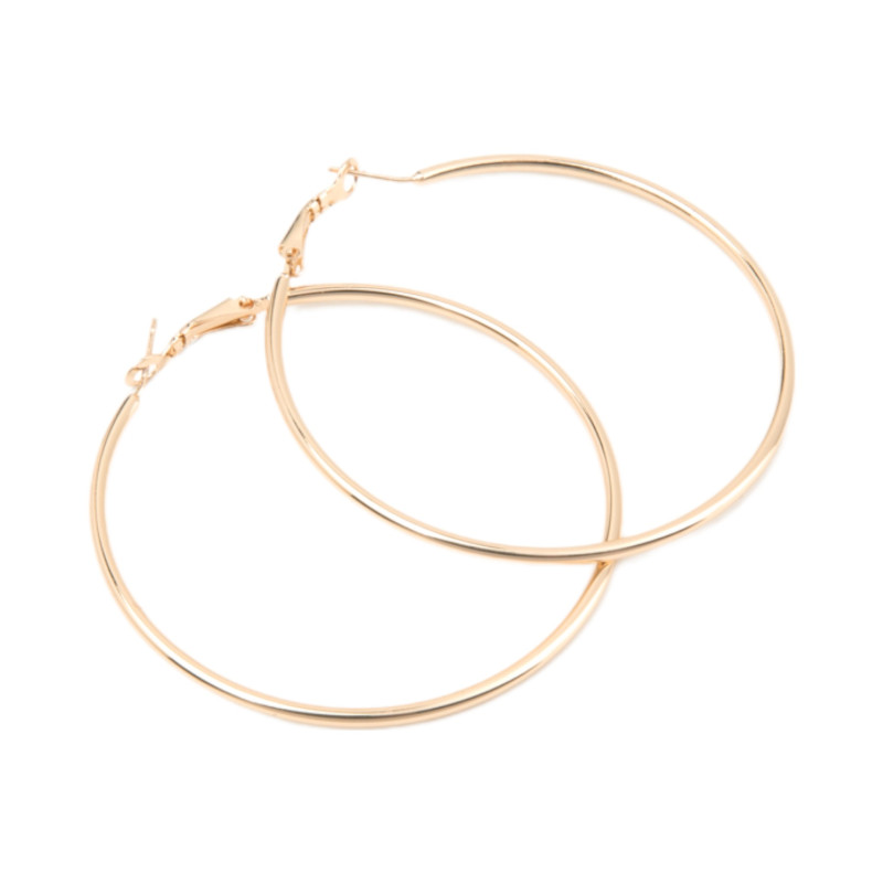 Σκουλαρίκι Κρίκος χρυσός 60 mm