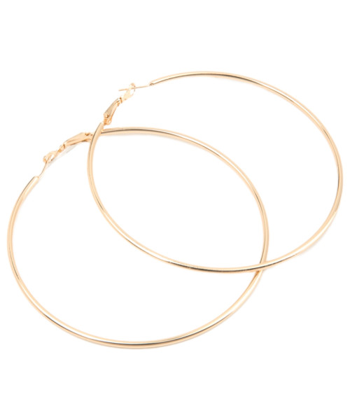 Σκουλαρίκι Κρίκος χρυσός 80 mm