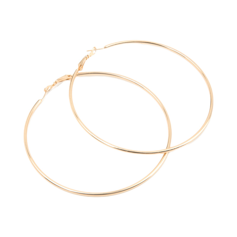 Σκουλαρίκι Κρίκος χρυσός 80 mm