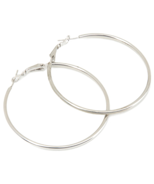 Σκουλαρίκι Κρίκος ασημί 50 mm