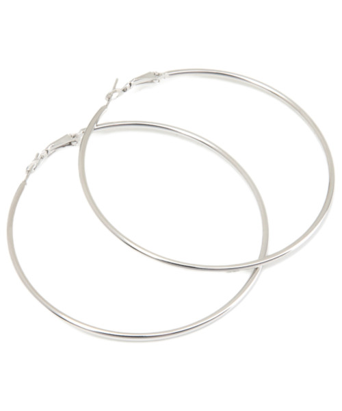 Σκουλαρίκι Κρίκος ασημί 70 mm