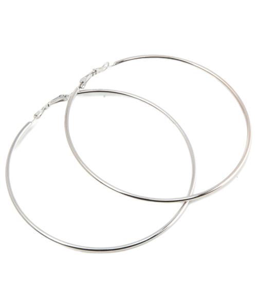 Σκουλαρίκι Κρίκος ασημί 80 mm