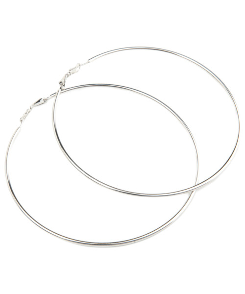 Σκουλαρίκι Κρίκος ασημί 90 mm