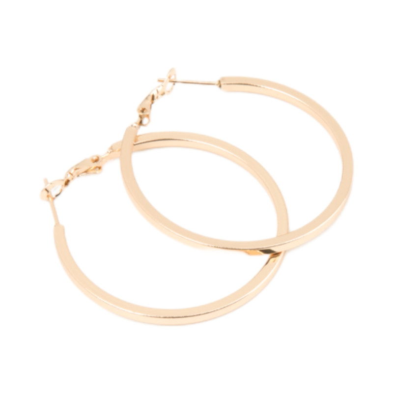 Σκουλαρίκι Κρίκος χρυσός 40 mm