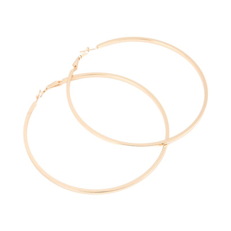 Σκουλαρίκι Κρίκος χρυσός 80 mm