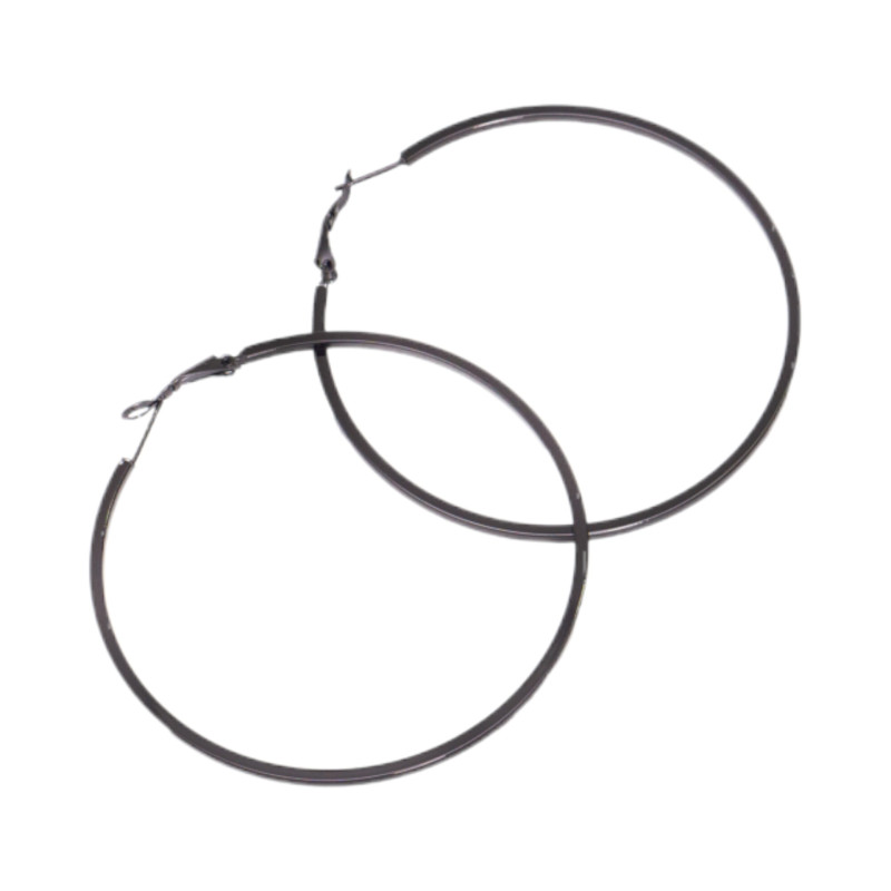 Σκουλαρίκι Κρίκος αιματίτης 70 mm